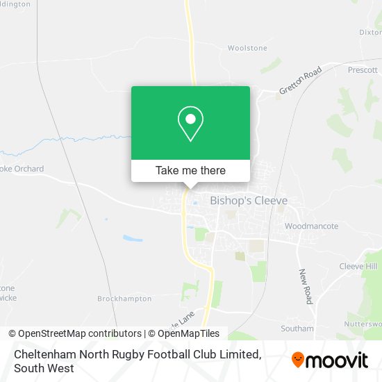 Cheltenham North Rugby Football Club Limited map