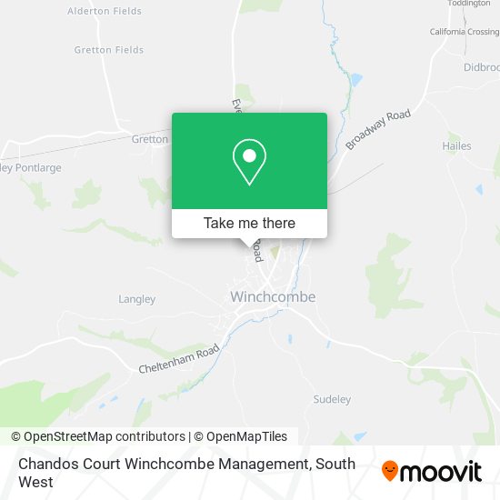 Chandos Court Winchcombe Management map