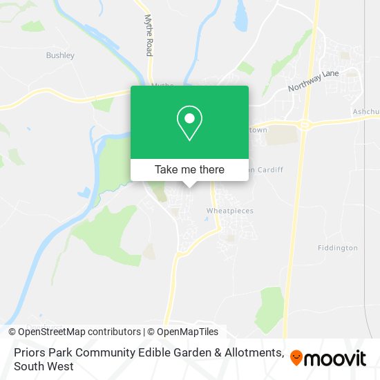 Priors Park Community Edible Garden & Allotments map