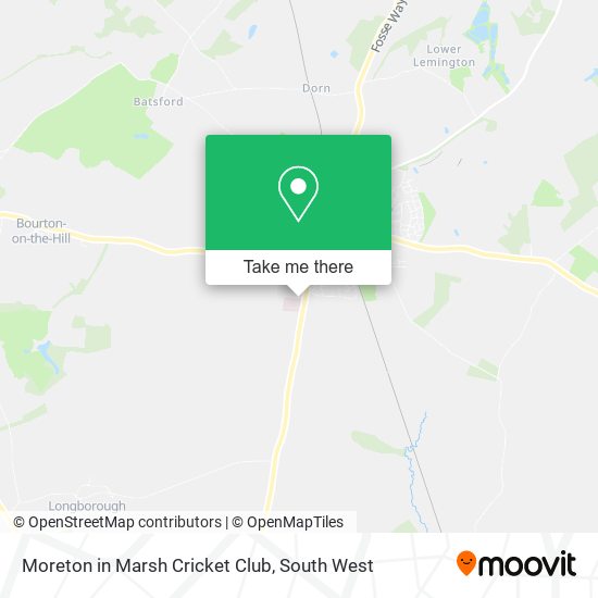 Moreton in Marsh Cricket Club map