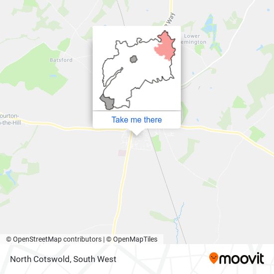 North Cotswold map