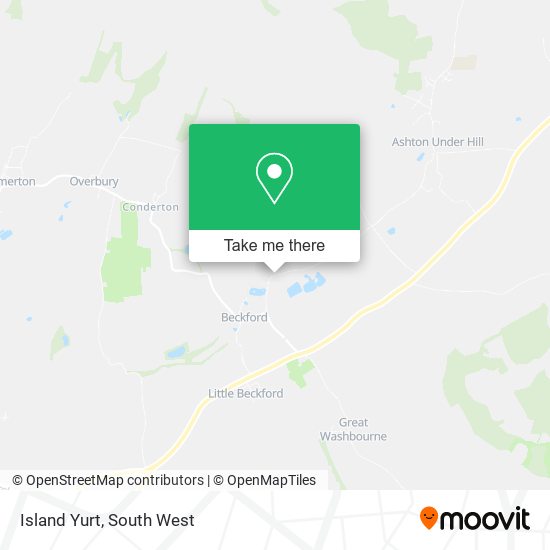 Island Yurt map