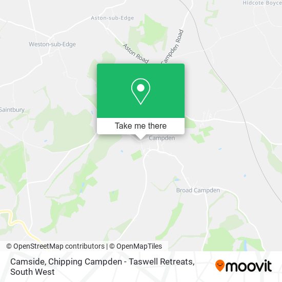 Camside, Chipping Campden - Taswell Retreats map
