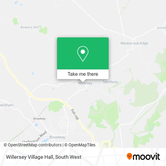Willersey Village Hall map