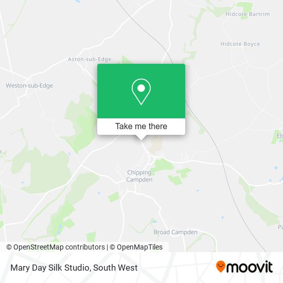 Mary Day Silk Studio map