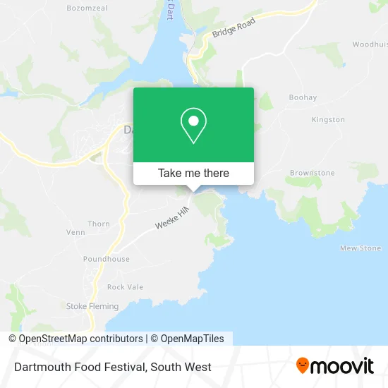 Dartmouth Food Festival map