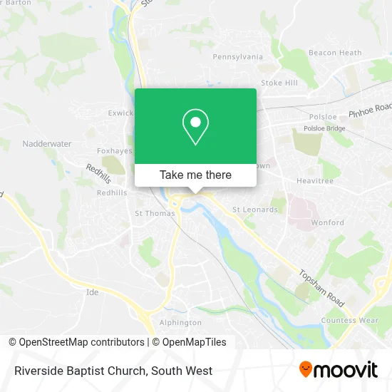 Riverside Baptist Church map