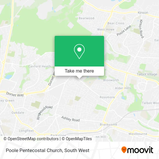 Poole Pentecostal Church map