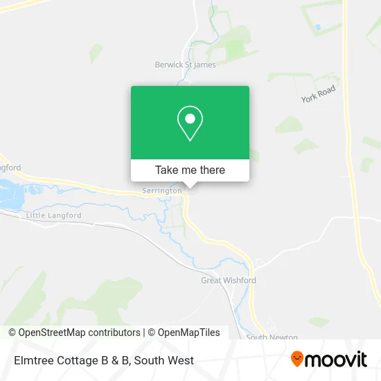 Elmtree Cottage B & B map