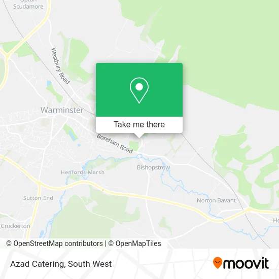 Azad Catering map