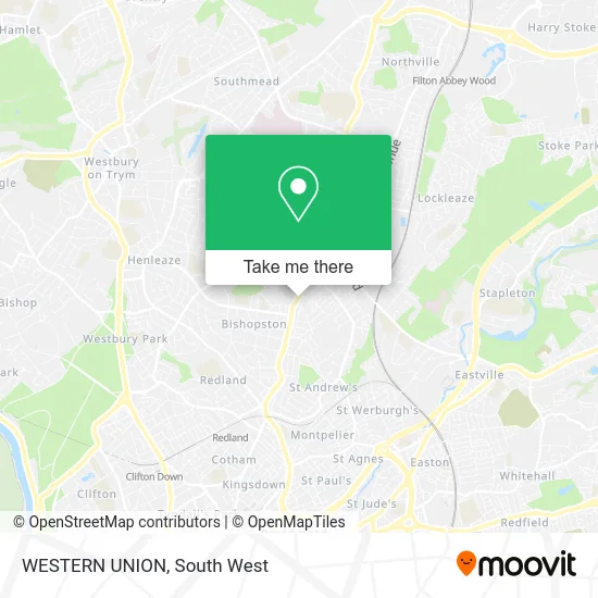 WESTERN UNION map