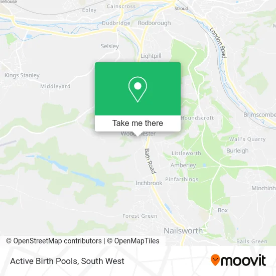 Active Birth Pools map