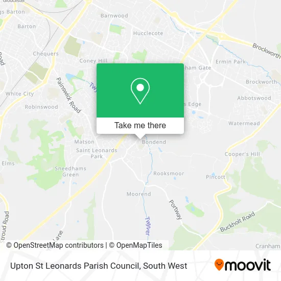 Upton St Leonards Parish Council map