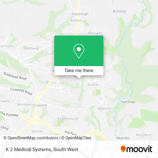 K 2 Medical Systems map