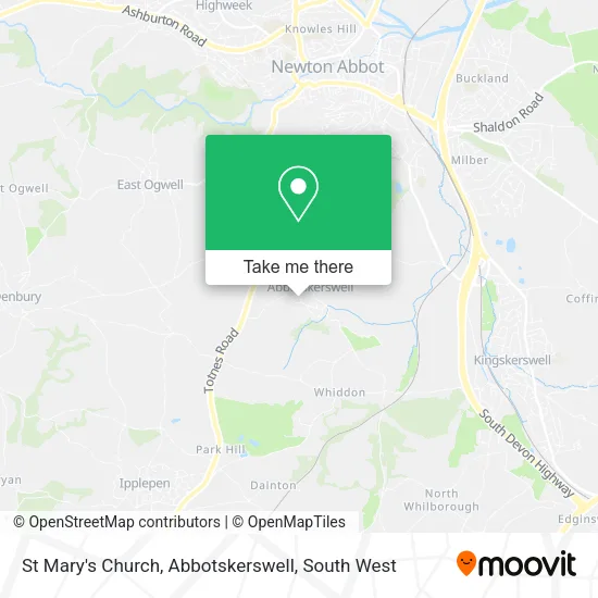 St Mary's Church, Abbotskerswell map