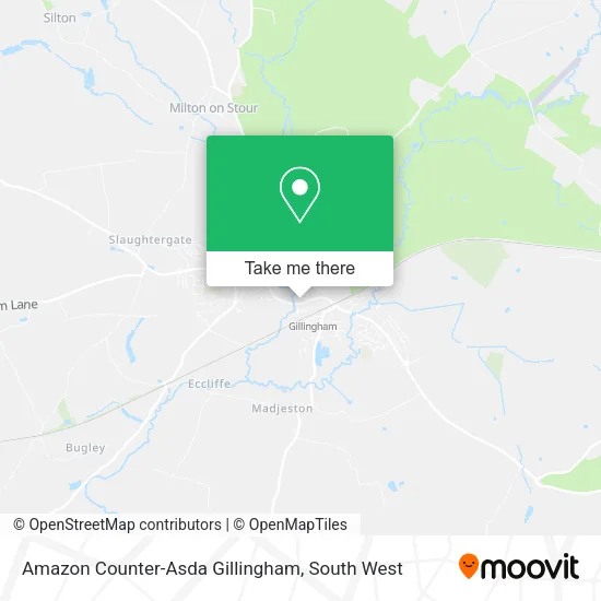 Amazon Counter-Asda Gillingham map