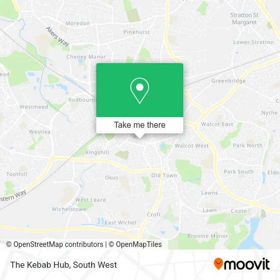 The Kebab Hub map