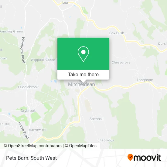 Pets Barn map