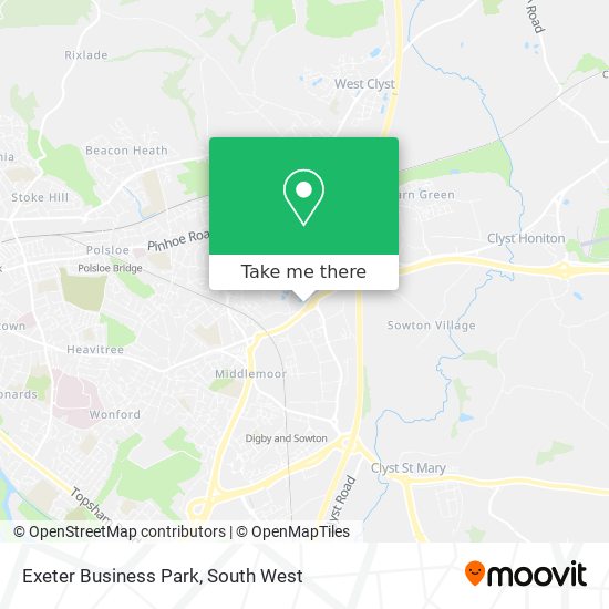 Exeter Business Park map