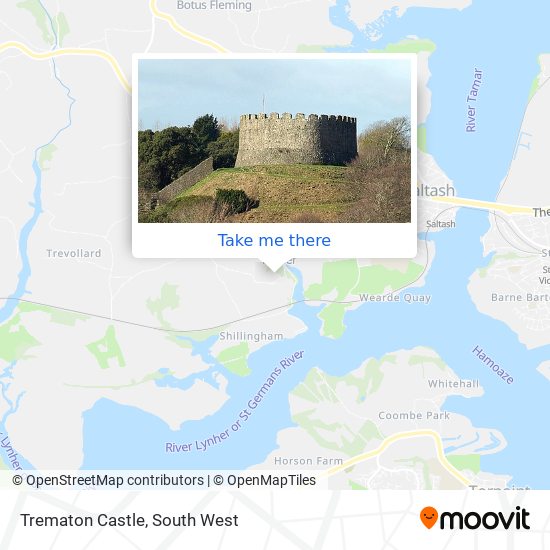 Trematon Castle map
