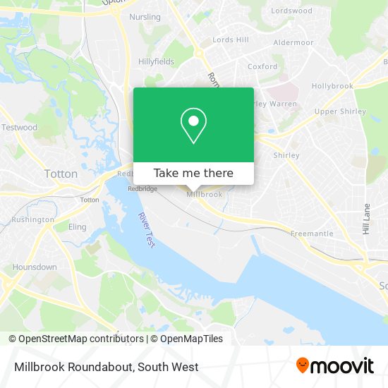 Millbrook Roundabout map