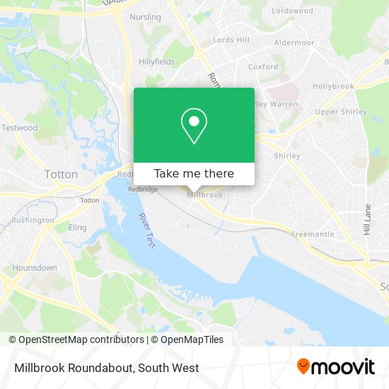 Millbrook Roundabout map