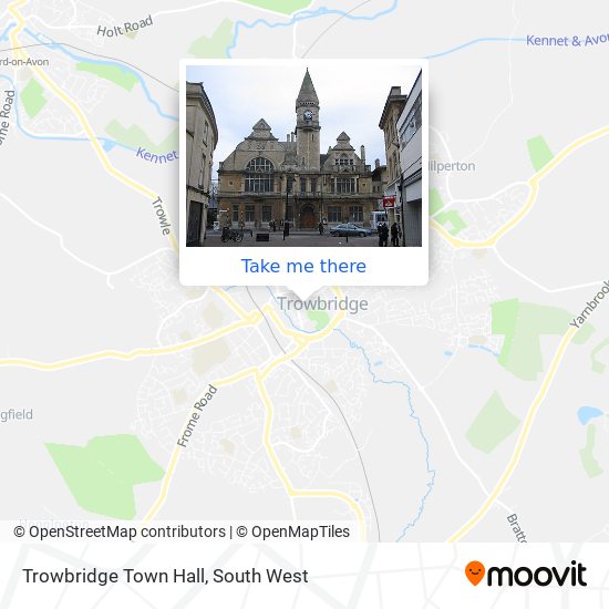 Trowbridge Town Hall map