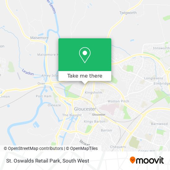 St. Oswalds Retail Park map