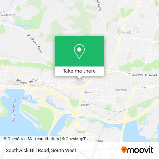 Southwick Hill Road map