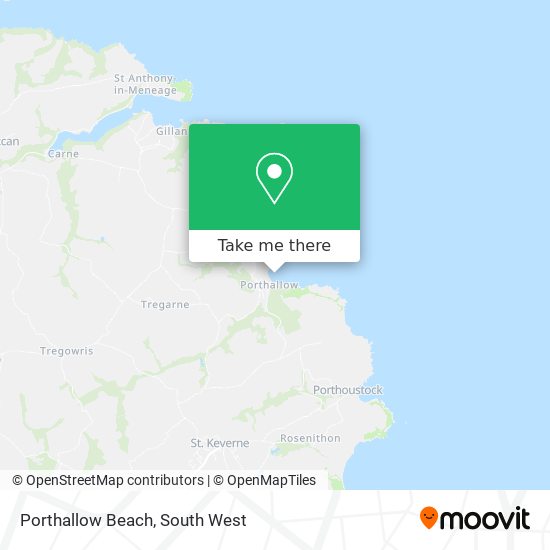 Porthallow Beach map