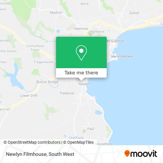 Newlyn Filmhouse map