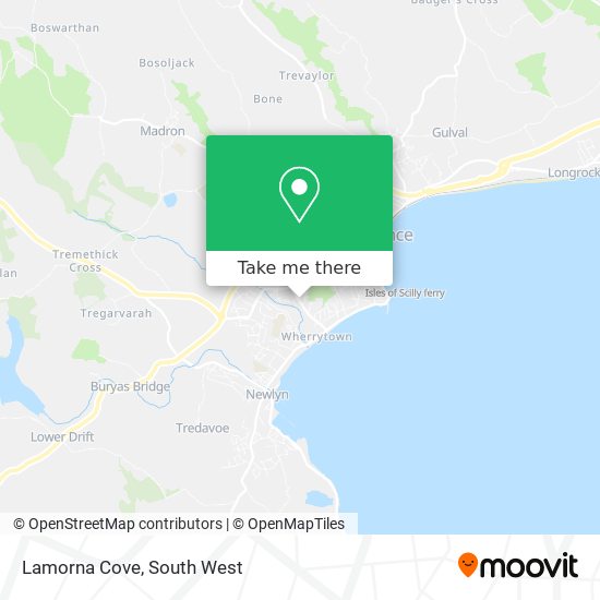 Lamorna Cove map