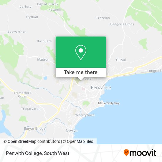 Penwith College map