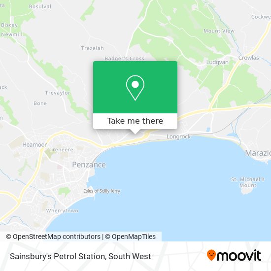 Sainsbury's Petrol Station map
