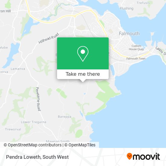 Pendra Loweth map