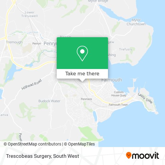 Trescobeas Surgery map