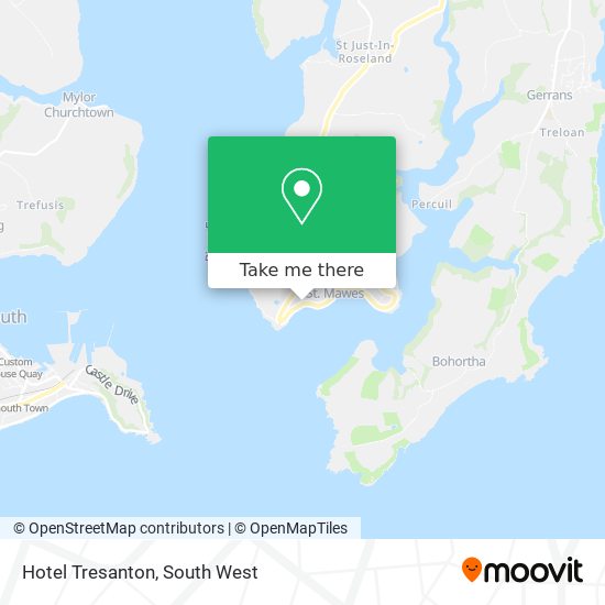 Hotel Tresanton map