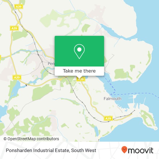 Ponsharden Industrial Estate map