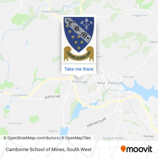 Camborne School of Mines map