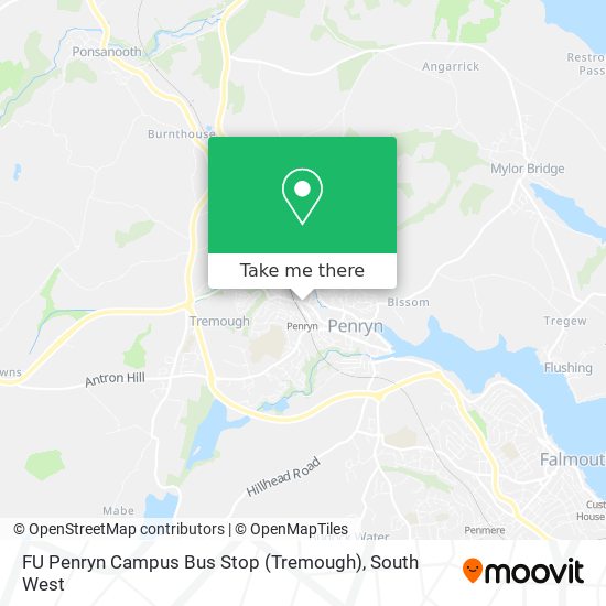 FU Penryn Campus Bus Stop (Tremough) map