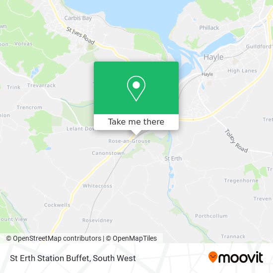 St Erth Station Buffet map