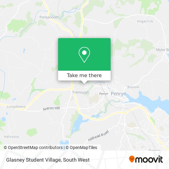 Glasney Student Village map