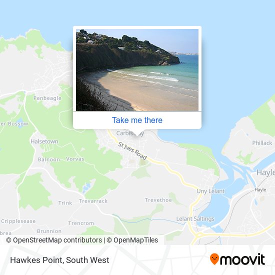 Hawkes Point map