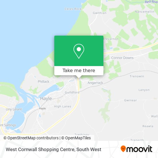 West Cornwall Shopping Centre map