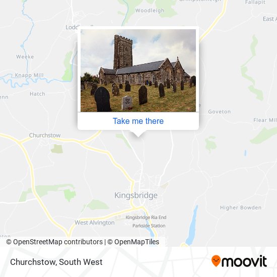 Churchstow map