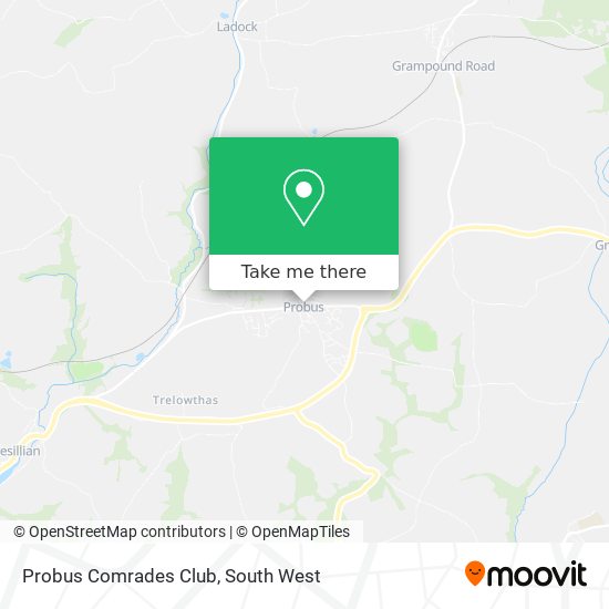 Probus Comrades Club map