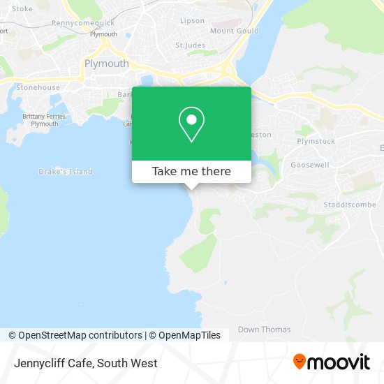 Jennycliff Cafe map
