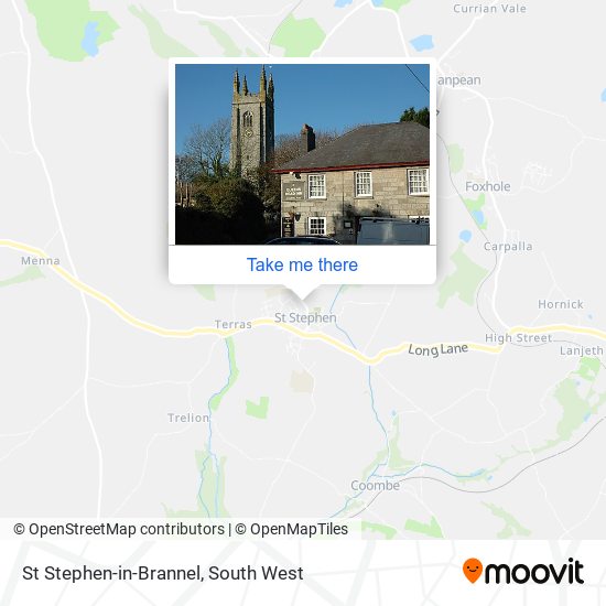 St Stephen-in-Brannel map