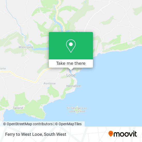 Ferry to West Looe map