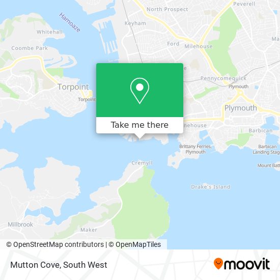 Mutton Cove map